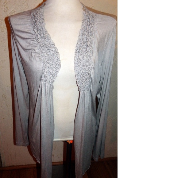 Olivia Moon New Gray Cardigan Sweater - Picture 3 of 6